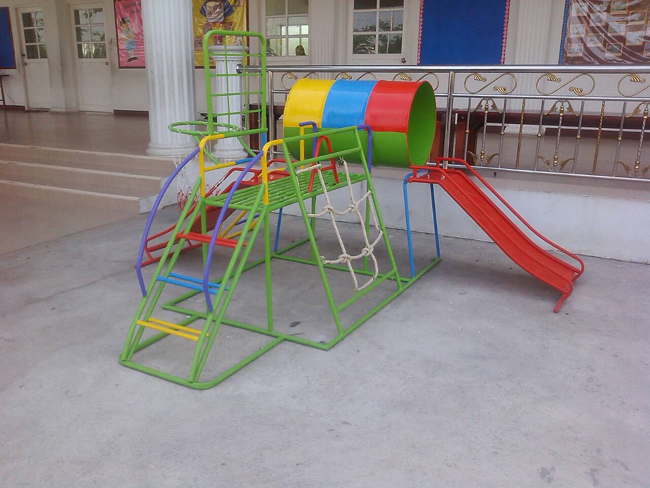 รหัส PG ผลงานติดตั้ง (โรงเรียนเจนอยุธยา-ตำบลคลองสวนพลู อำเภอพระนครศรีอยุธยา) เครื่องออกกำลังกายเด็ก