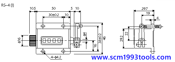 Togoshi โทโกชิ นับเลขกระตุก รุ่น RS-4 Rachet Counter ญี่ปุ่น คุณภาพดี