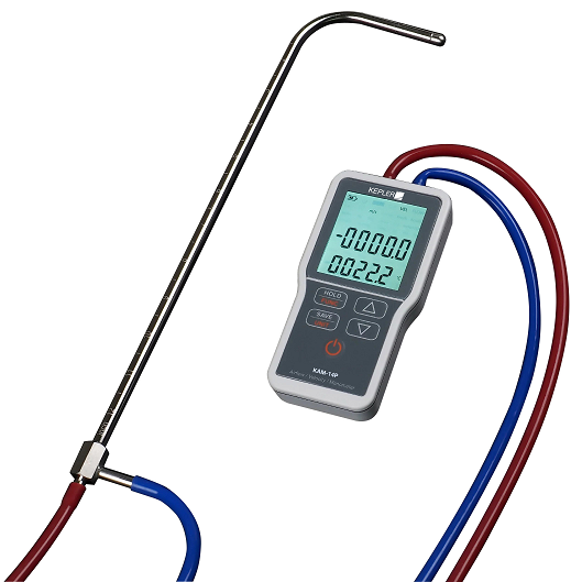 เครื่องวัดความเร็วลมแรงดันสูงแบบ Pitot Tube (High Pressure Pitot Tube Air Velocity/ Differential Manometer) แบรนด์ : KEPLER รุ่น : KAM-14P