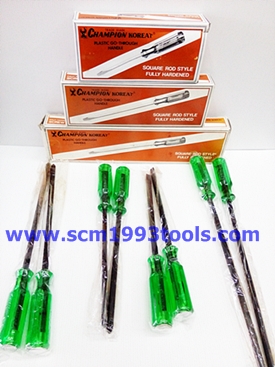 CHAMPION ไขควงแกนดำทะลุ แชมเปี้ยน งานเกาหลี Screwdriver