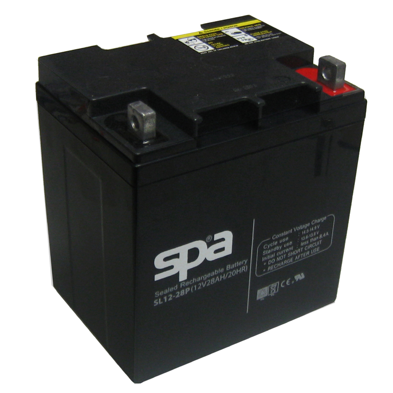 แบตเตอรี่แห้ง 12V 28Ah SPA SL12-28 Battery Lead Acid SLA VRLA AGM