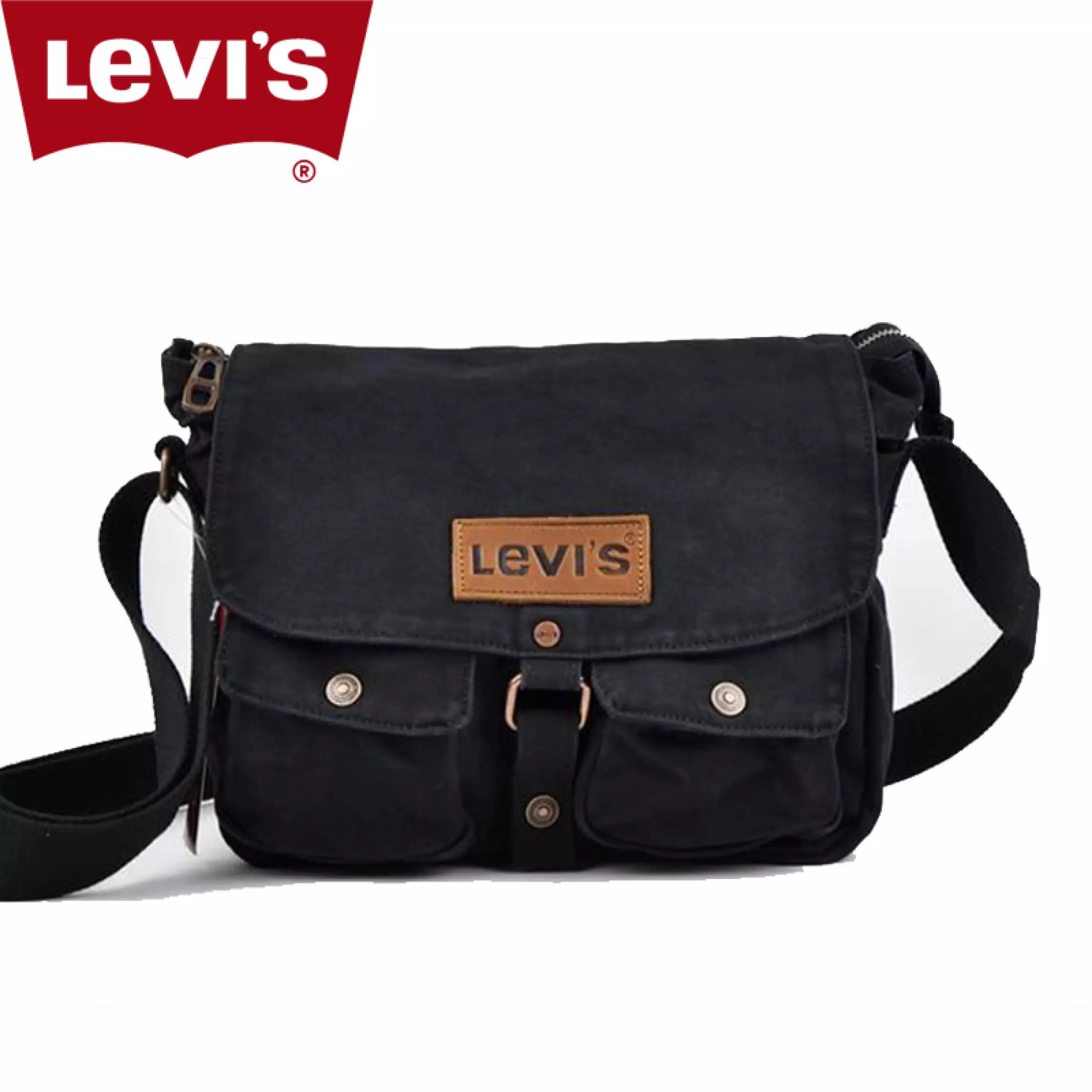 กระเป๋าสะพายข้าง Levi's Messenger Bag ของใหม่ ของแท้ พร้อมส่งจากไทย กระเป๋าลีวายส์ กระเป๋าสะพายลีวายส์ กระเป๋าสะพายผู้ชาย