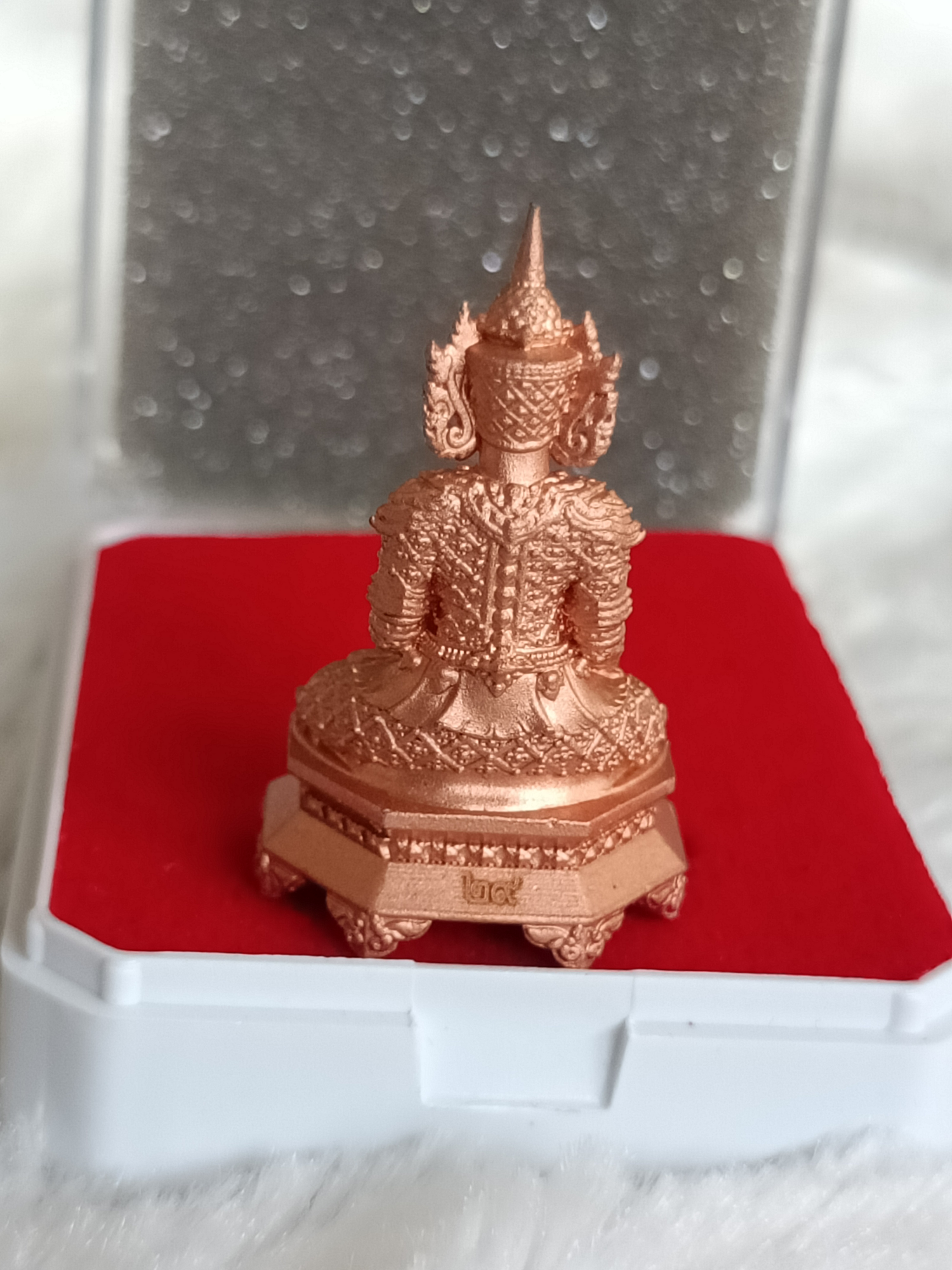 พระพุทธอิทธิคุณบุญพินิมมิต รุ่น 1 (ทองแดงพ่นทราย อุดผงยา ตะกรุดทองเหลือง 1 ใน 100) ลพ.เล็ก พอจ.พันแสง วัดศิลาวาส