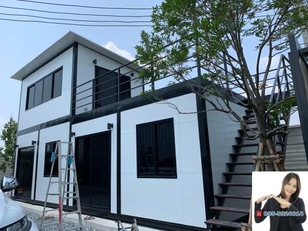 ออฟฟิศสำเร็จรูป บ้านสำเร็จรูป วัชระพล ขนาด3.50x10.00 เมตร 2 ชั้น
