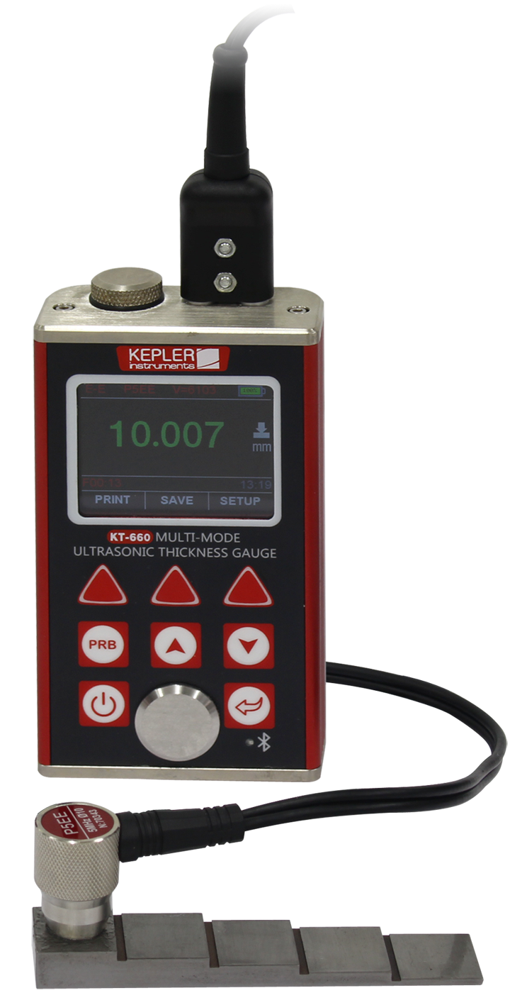 เครื่องวัดความหนาของวัตถุด้วยคลื่นอุลตร้าโซนิค (Ultrasonic Thickness Gauge) แบรนด์ KEPLER รุ่น KT-660