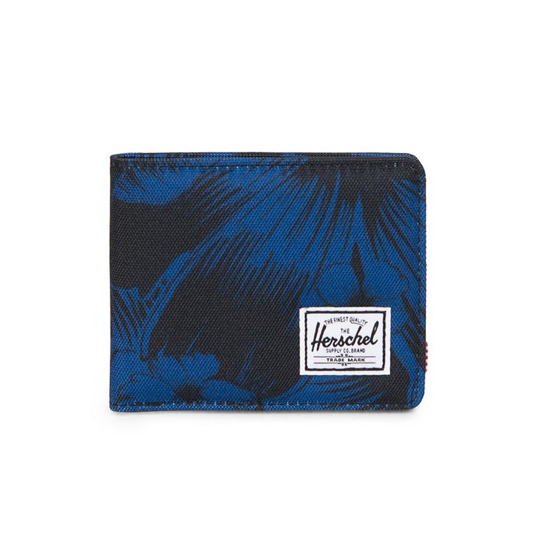 Herschel Supply Roy Coin Wallet - Jungle Floral Blue ของแท้ พร้อมส่ง
