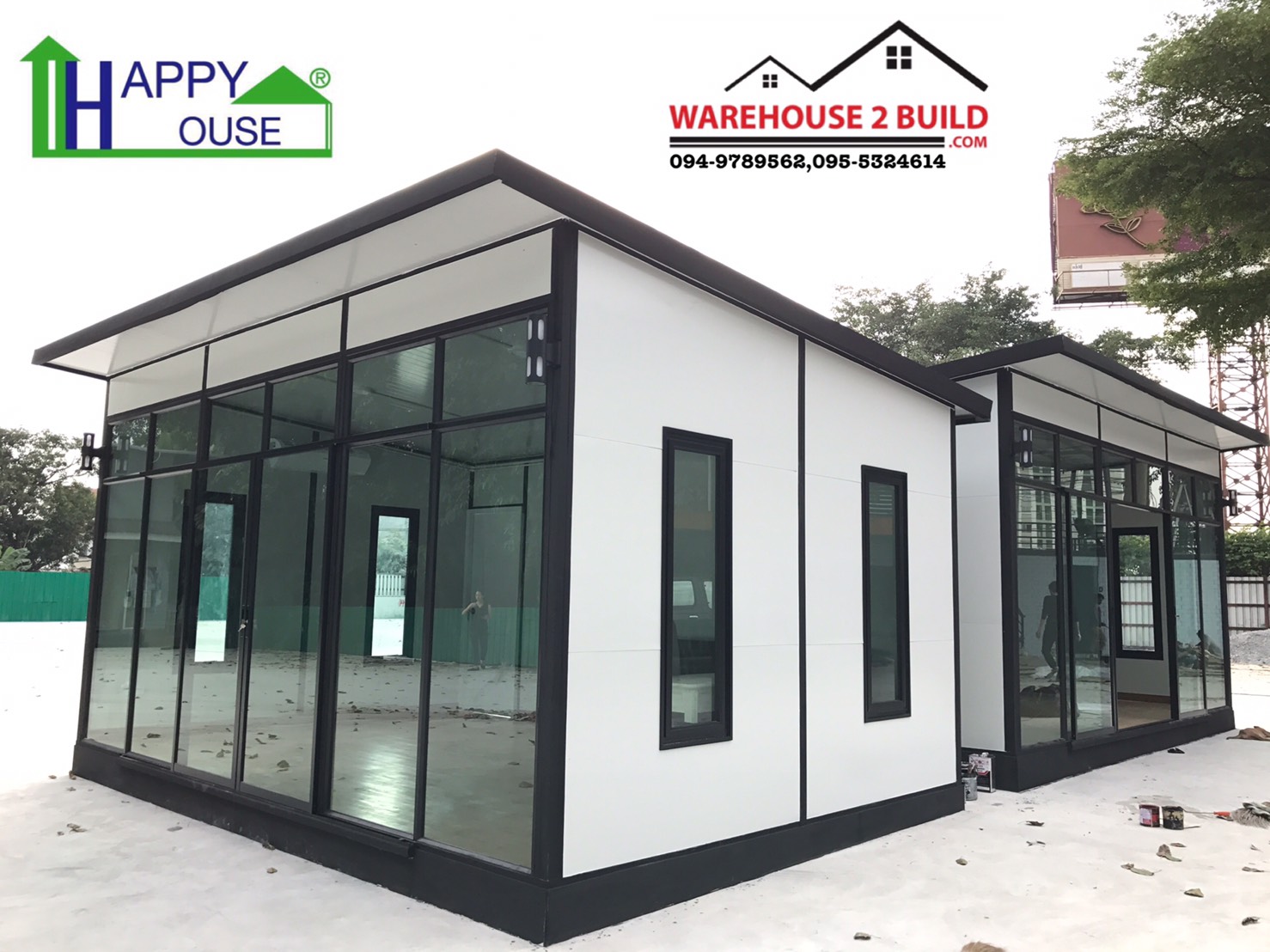 บ้านสำเร็จรูป บ้านน็อคดาวน์ สร้างออฟฟิศ happyhouse ND-09