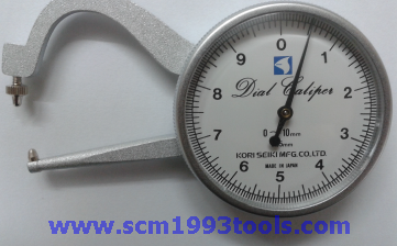 KORI โกริ รุ่น P10 เกจวัดหนาบางมือกด Dial Thickness Caliper วัดแป๊บลึก 35 มม.