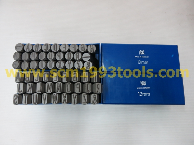 BRP เหล็กตอกตัวหนังสือ A-Z 10 มม. เหล็กตอกตัวอักษร 10 mm. Steel Character Stamper