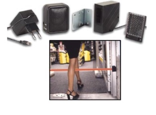 เครื่องนับคนเข้าออกห้องสมุด ด้วยเซนเซอร์อินฟาเรต รุ่น PEM7D X2 (COUNTER FOR MINI IR SECURITY SYSTEM) (นับเข้าและนับออก)