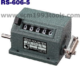 KORI โกริ นับเลขกระตุก รุ่น RS-606-5 (2) หมุนซ้าย เพลาสองข้าง rachet counter ญี่ปุ่น