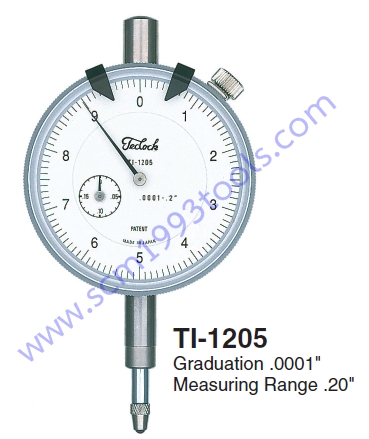 TECLOCK เทคลอค รุ่น TI-1205 เกจตั้งศูนย์ ไดอัลเกจ ระบบนิ้ว DIAL GAUGE