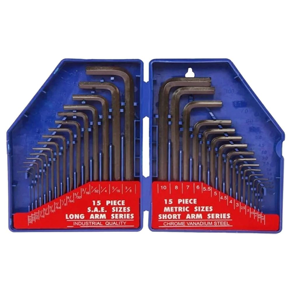 WORKPRO ชุดประแจแอล หกเหลี่ยม แบบยาว 30 ชิ้น (เมตริก&SAE) รุ่น WP222018