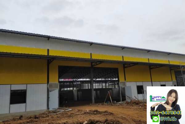 รับสร้างโกดังสำเร็จรูป ขนาด 16 x 40 x 6.45 m