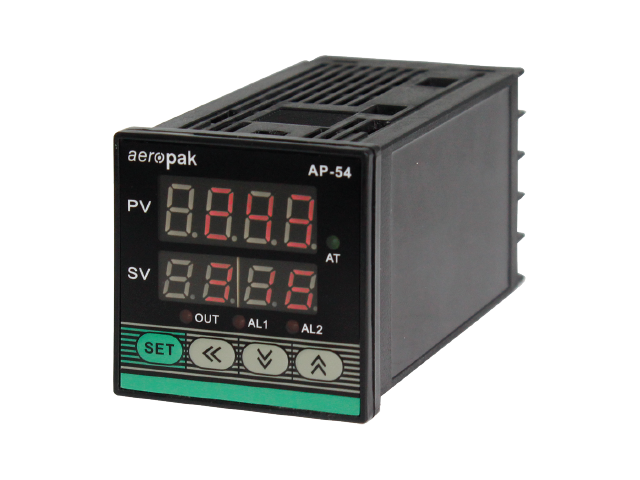 เครื่องวัด-ควบคุมอุณหภูมิแบบติดแผง ยี่ห้อ Aeropak รุ่น AP-54A