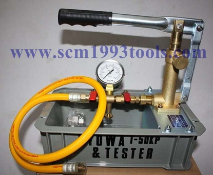 Kyowa เคียววา รุ่น T-50K-P ปั๊มเทสท่อมือโยก เครื่องตรวจสอบรอยรั่วท่อน้ำ Hydraulic Pressure Test Pump ญี่ปุ่น