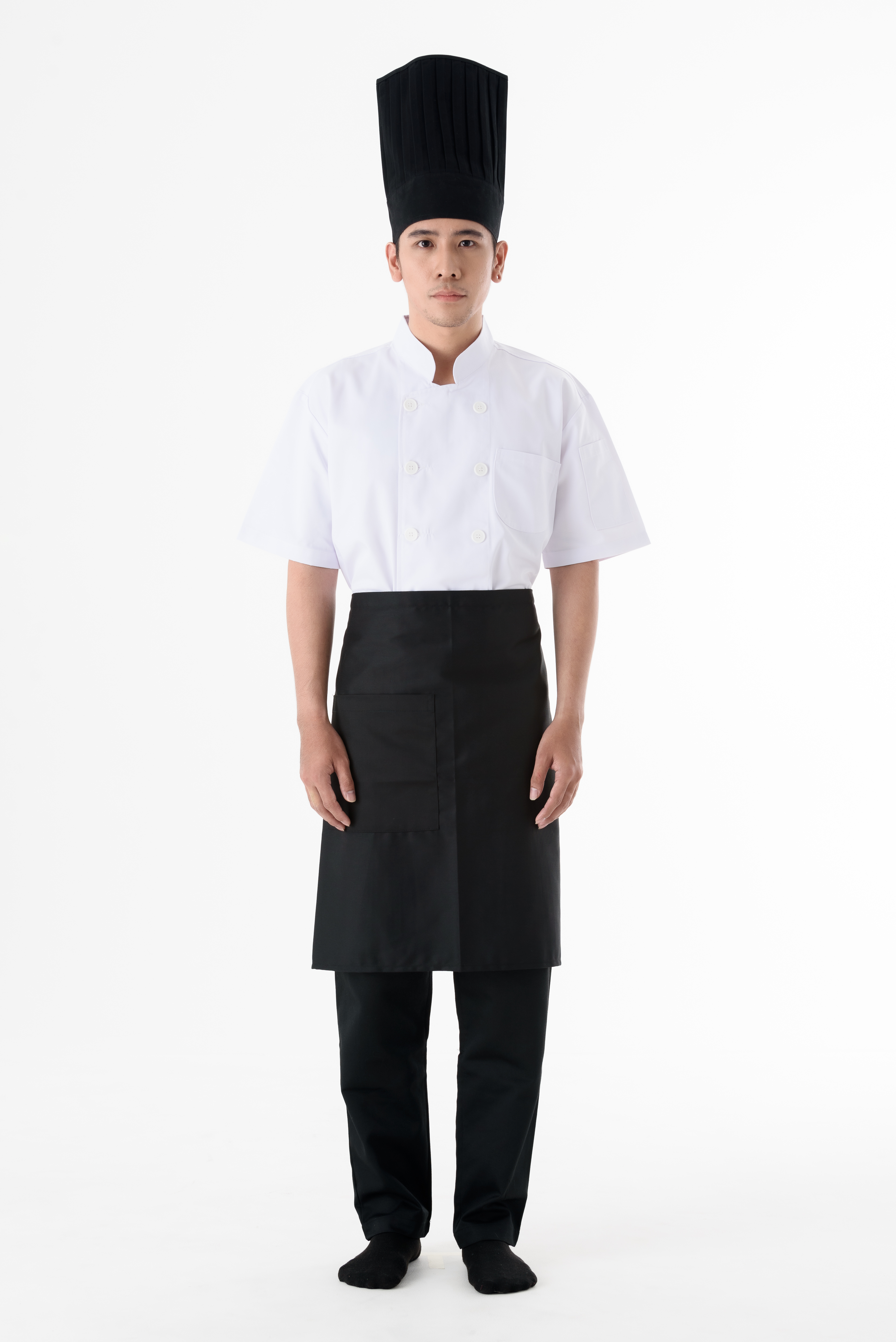 DFS007 Chef Uniform ชุดเชฟสากล (white, สีขาว)