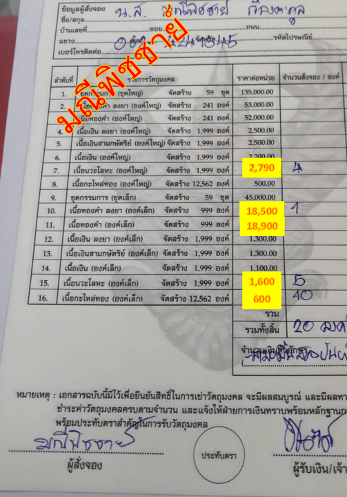 ครุฑ(ทองคำเล็ก, ทองคำลงยาเล็ก, นวะเล็ก,กะไหล่เล็ก) ล้างอาถรรพ์ รุ่น 2 วัดโพธิ์ทอง