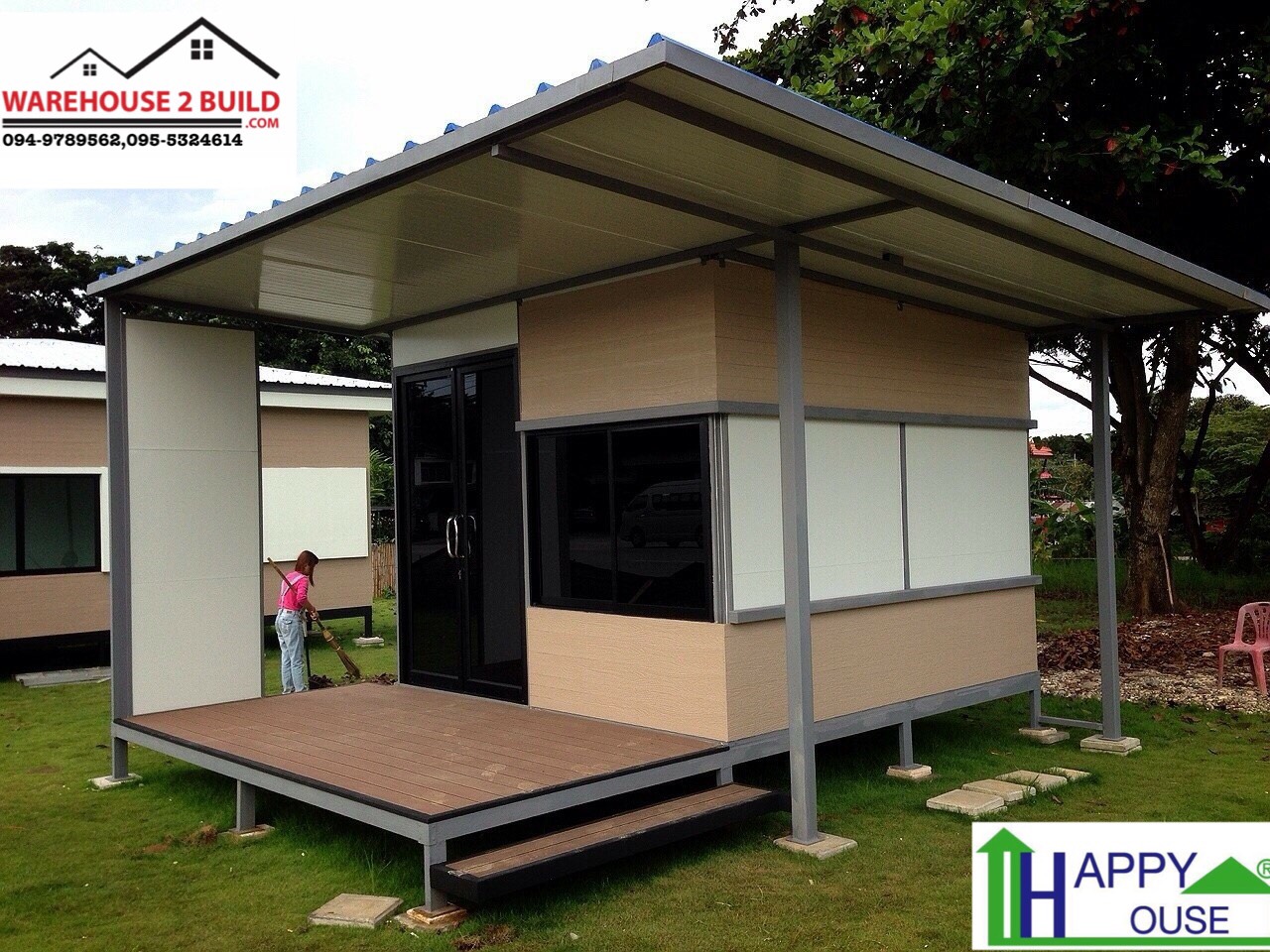 บ้านน็อคดาวน์ บ้านสำเร็จรูป สร้างออฟฟิศ ms-03
