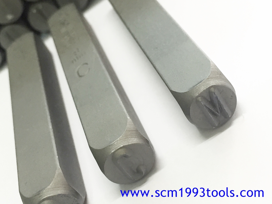 BRP เหล็กตอกตัวหนังสือ A-Z 7 มม. เหล็กตอกตัวอักษร 7 mm. Steel Character Stamper