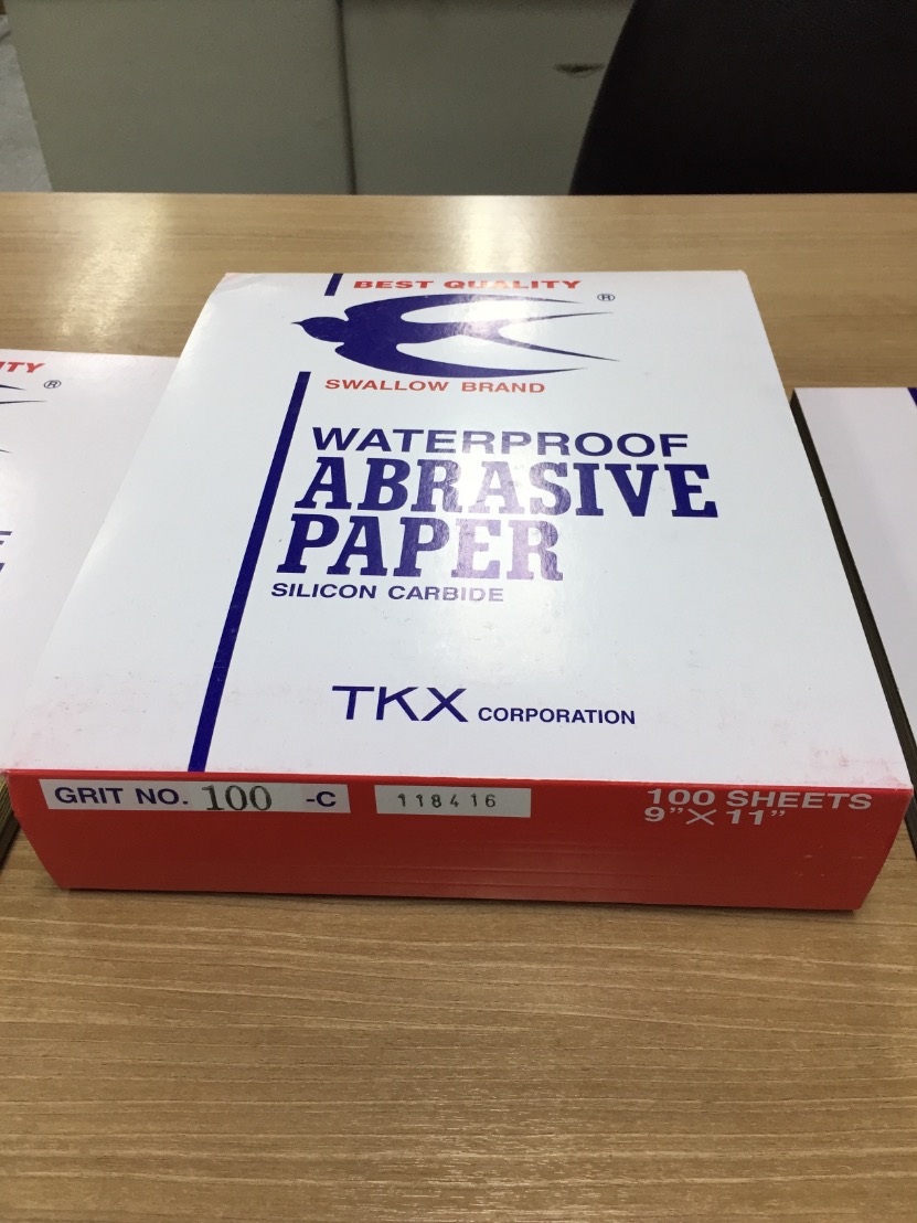 กระดาษทรายน้ำ ตรานกนางแอ่น ญี่ปุ่น คุณภาพดี SANDPAPER ขนาด 9x11 นิ้ว