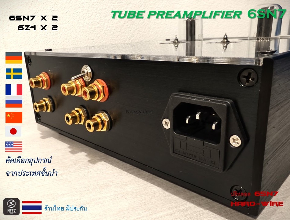 ปรีหลอด Tube preamplifier 6SN7 Hard-Wire สเปค Hi-End ร้านไทย มีประกัน พร้อมส่ง
