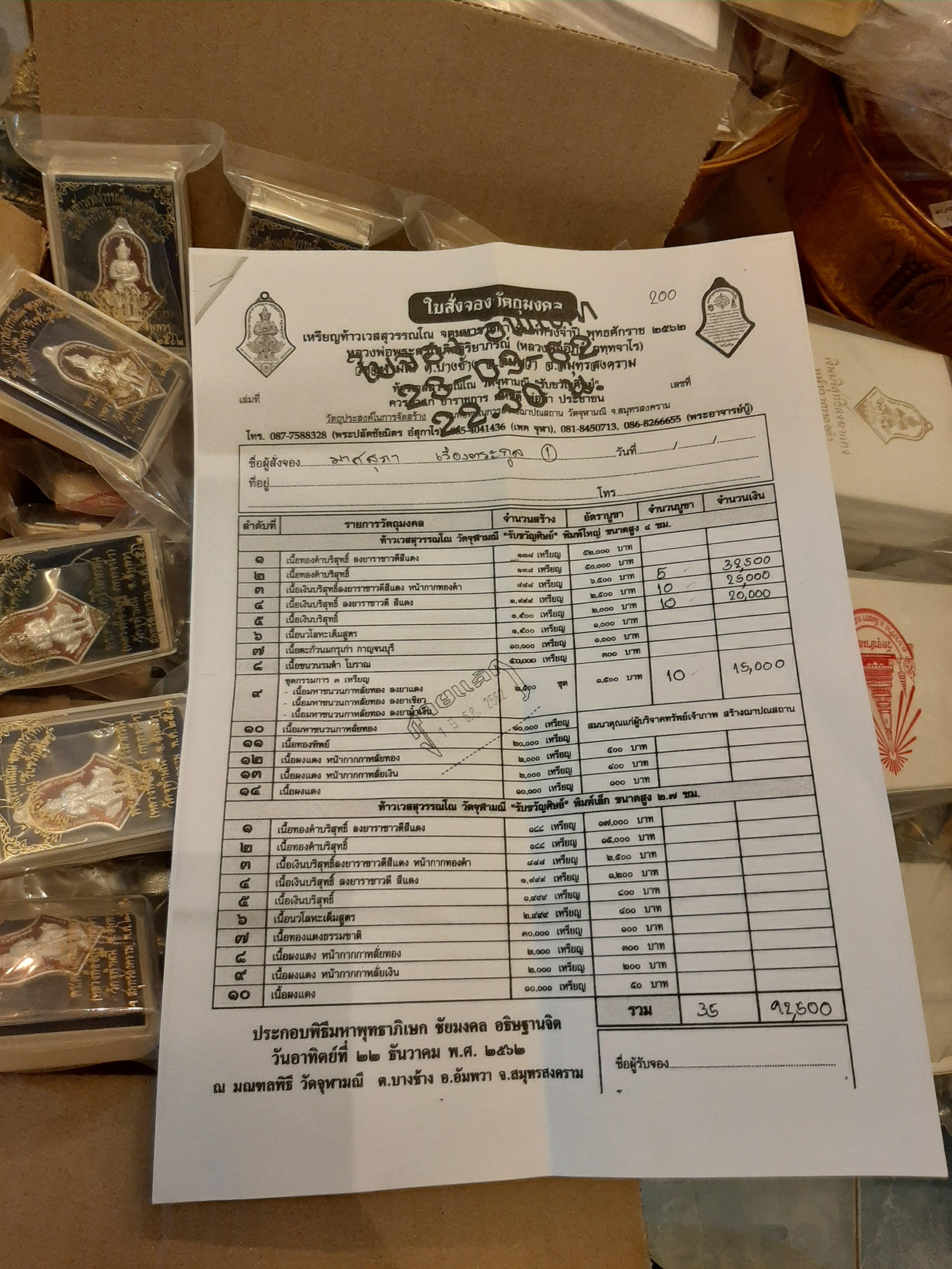 เหรียญท้าวเวสสุวรรณ พิมพ์ทรงจำปี รุ่น รับขวัญศิษย์ (ทองคำ,กรรมการ, เงิน,ลงยา)