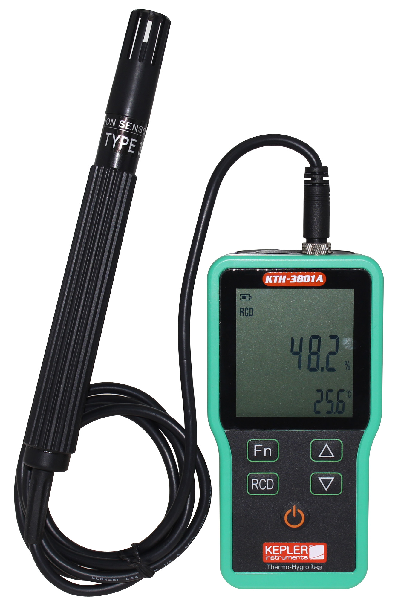 เครื่องวัดอุณหภูมิและความชื้นแบบพกพา KEPLER รุ่น KTH-3801A :Temperature&Humidity Meter