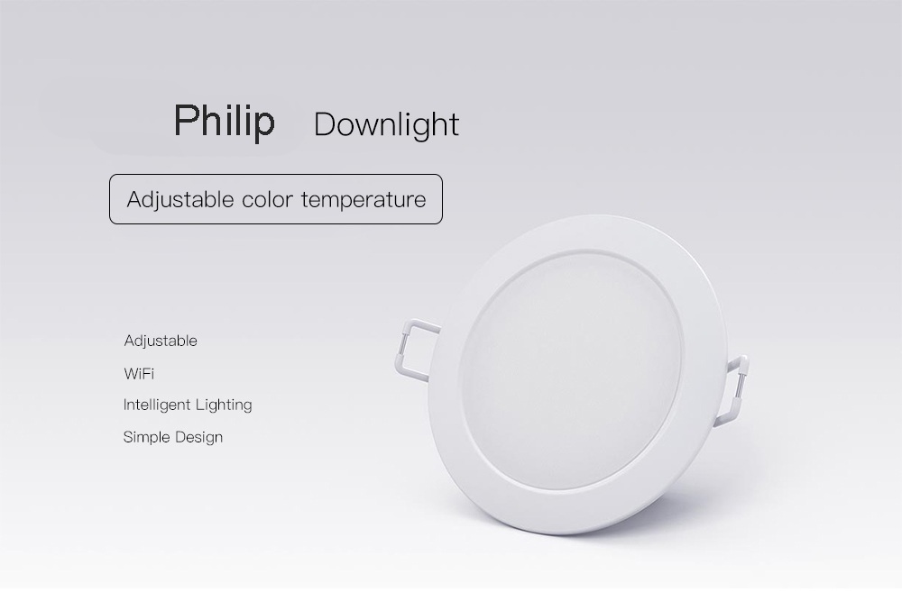 PHILIPS 200lm 3000-5700 k ปรับอุณหภูมิสี Downlight (Xiaomi Ecosysterm)