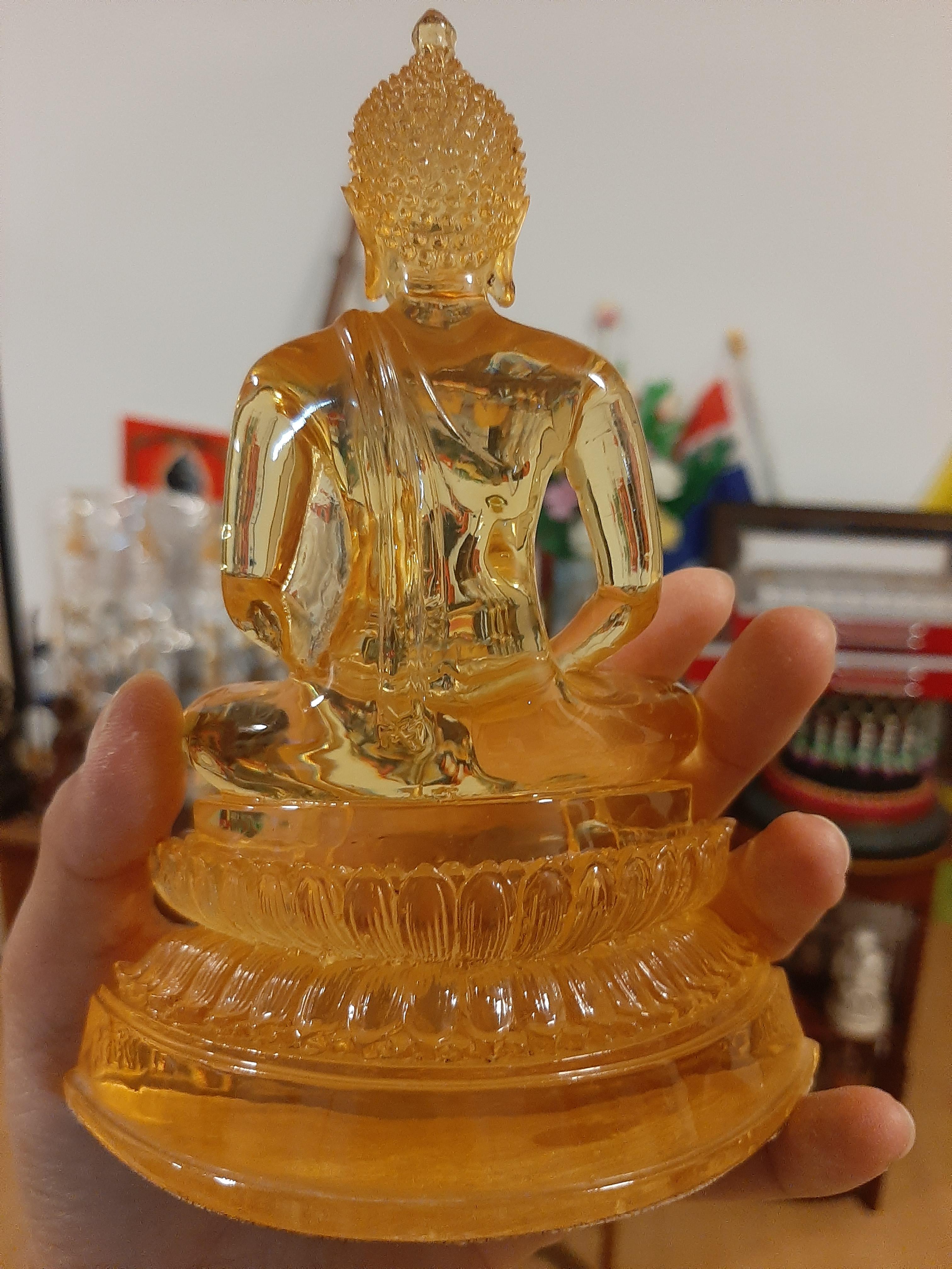 พระแก้วใสสุโขทัย หน้าตัก 3 นิ้ว ทันหลวงพ่อฤาษีลิงดำเสก