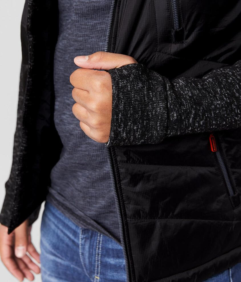 เสื้อกันหนาว Superdry Storm Hybrid Ziphood - Black ของใหม่ ของแท้ พร้อมส่งจากไทย