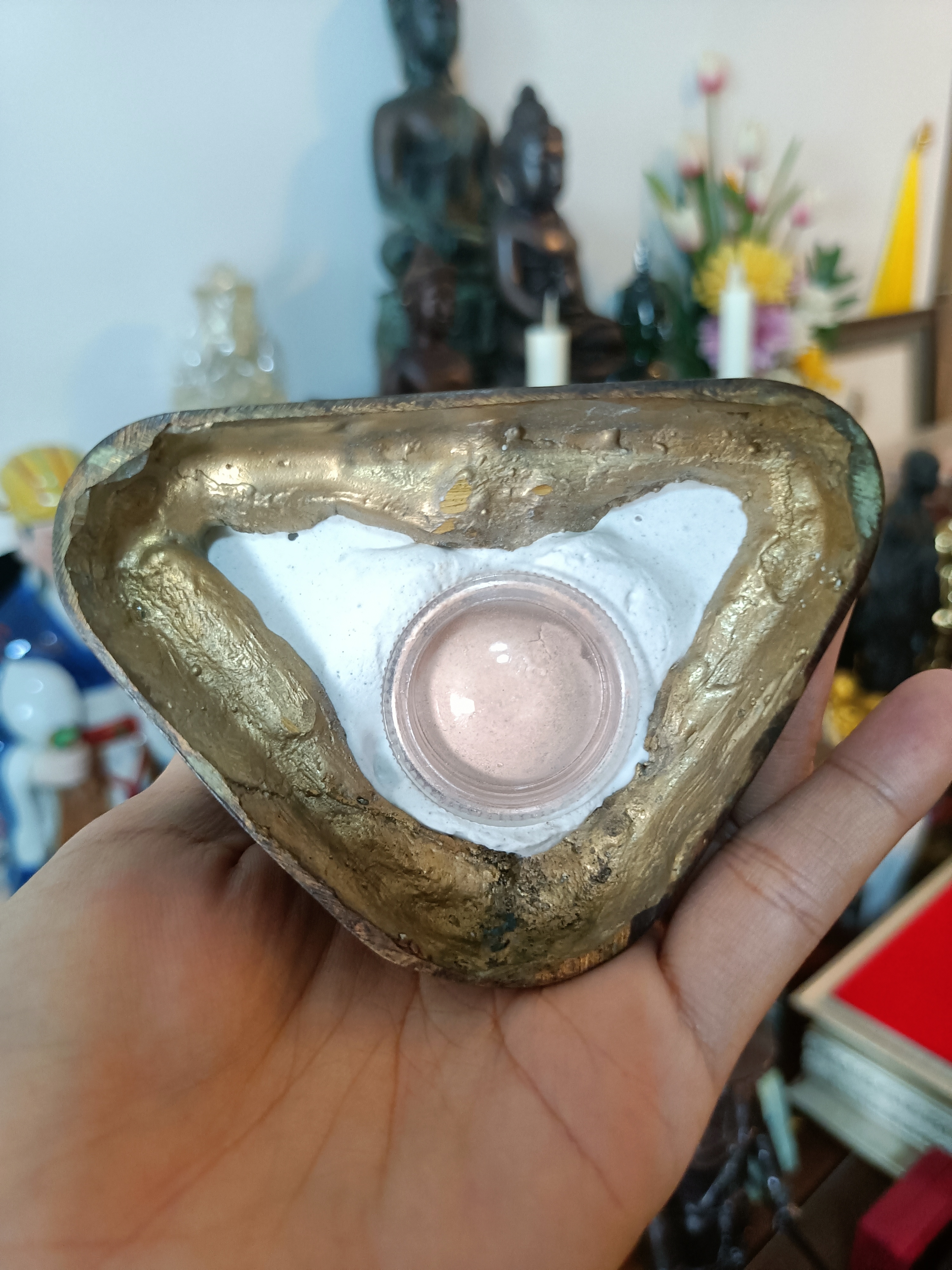 รูปเหมือนหลวงปู่ดู่ พรหมปัญโญ no.256 หน้าตัก 3 นิ้ว อิริยาบถเจริญพระกรรมฐาน