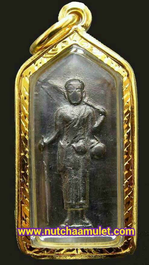 พระโคตรเศรษฐี(แร่โคตรเศรษฐีล้วน) ปี 38 พิมพ์หนา เลี่ยมทองคำแท้