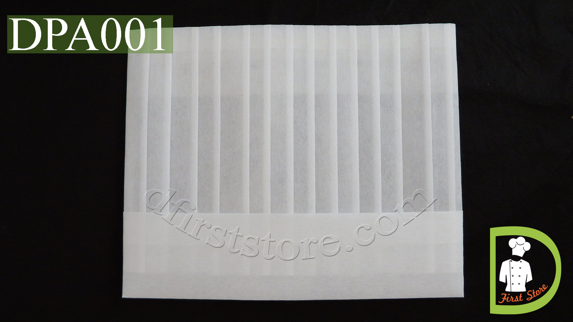 DPA001 Disposable Chef Hat 11 inches 20 pieces หมวกเชฟกระดาษ 20ชิ้น
