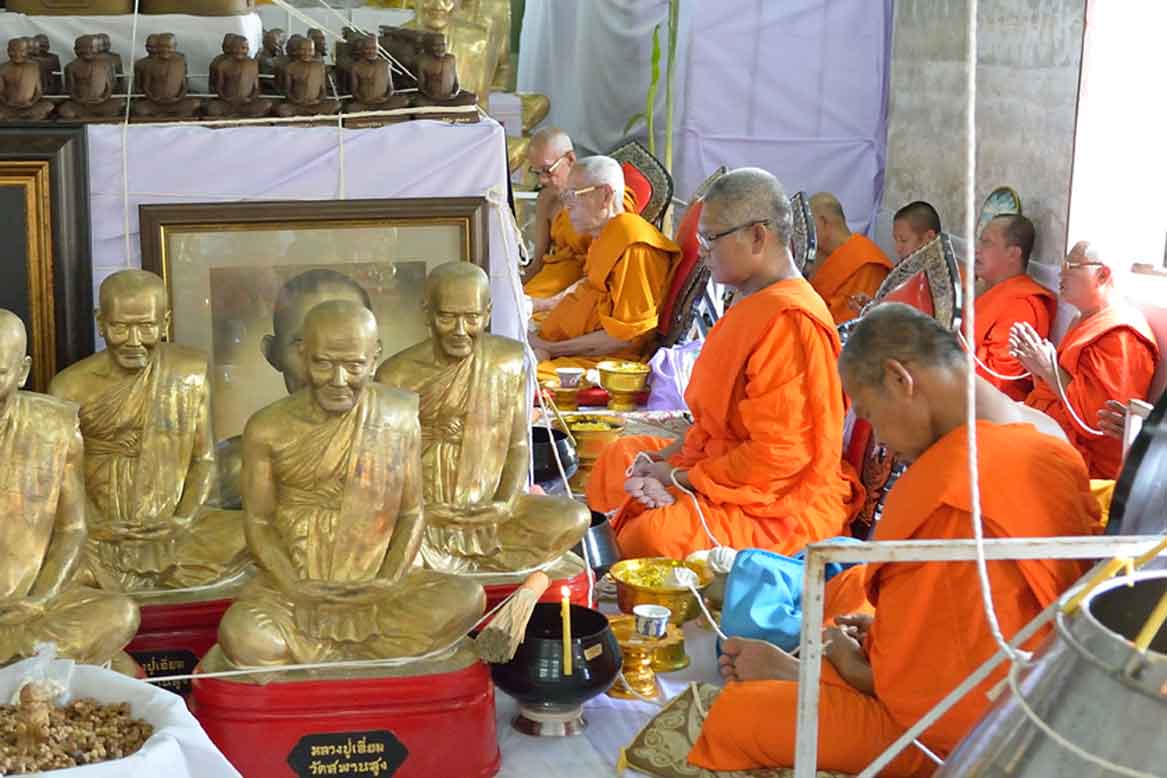 หนุมานหน้ากระบี่ไม้พุดซ้อน รุ่น บูรณะอุโบสถ วัดอินทาราม ปี 59