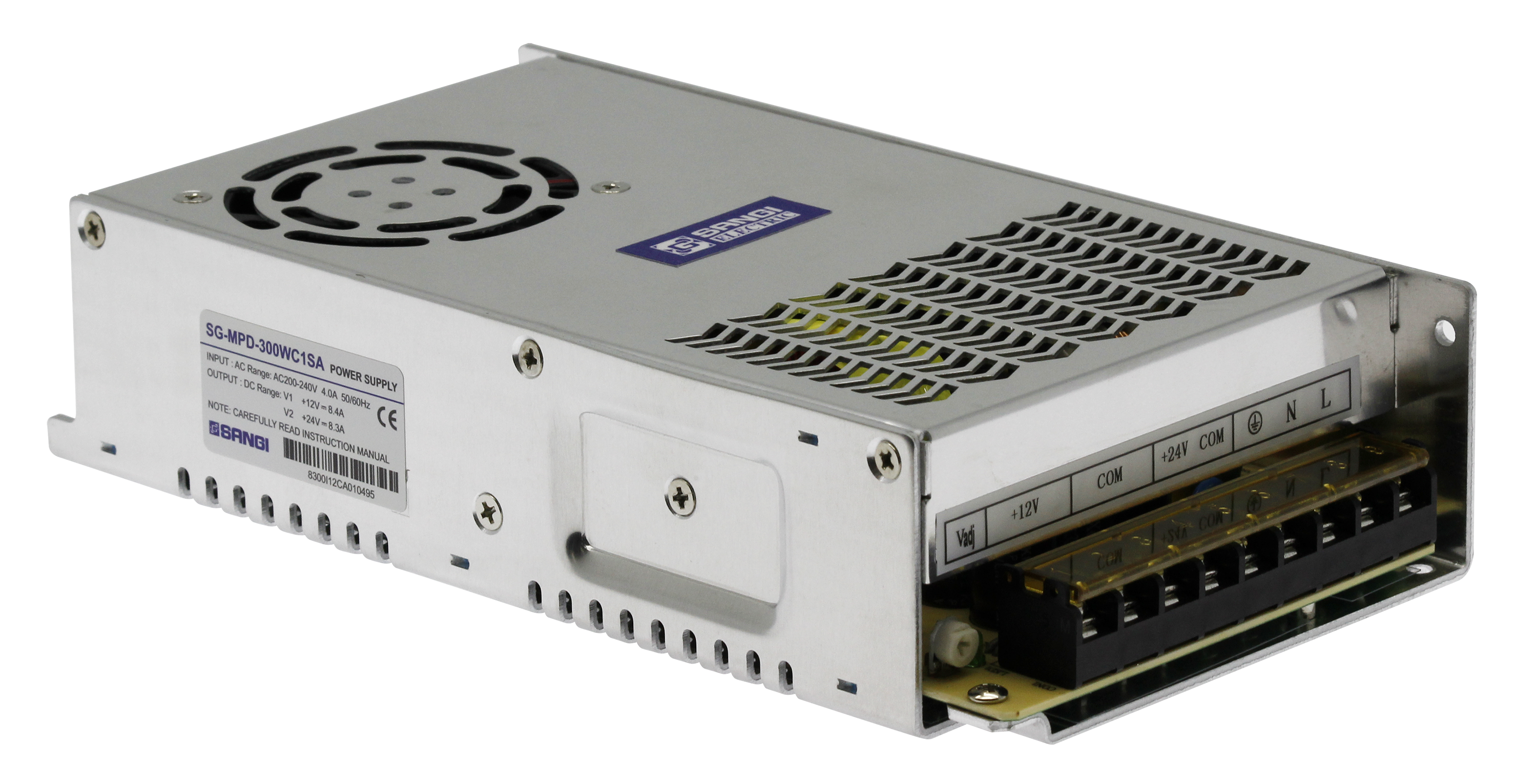 สวิตชิ่งดีซีเพาเวอร์ซัพพลาย แบบ 2 แหล่งจ่าย รุ่น SG-MPD-300WC1SA เอาท์พุต 12V กระแส 8.4A และ เอาท์พุต 24V กระแส 8.3A