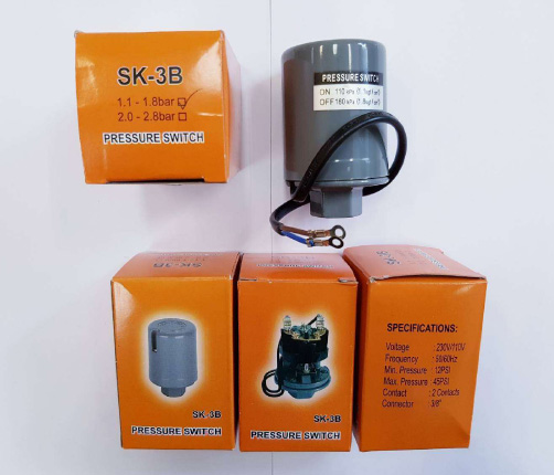 Pressure Switch SK-3B Double Contacts (1.1 - 1.8 bar) อะไหล่ปั๊มน้ำ