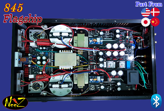 แอมป์หลอด 845 เรือธง ชุดหลอดUSA. Tube Amp+Bluetooth ผลิตโดยShuguang