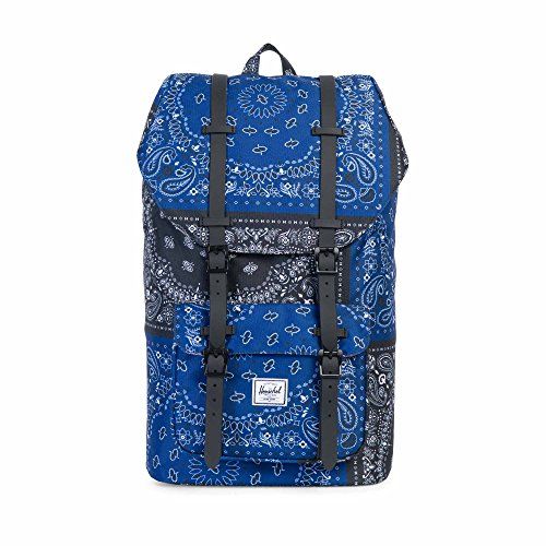 กระเป๋าเป้ Herschel Little America Mid Volume 17 L - Navy Black Badana ของแท้ พร้อมส่ง