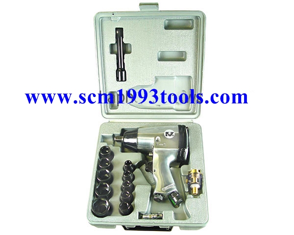 RY-213B บ็อกลม 4 หุน ชุดเซทพร้อมอุปกรณ์ Air Impact Wrench Kit with accessories