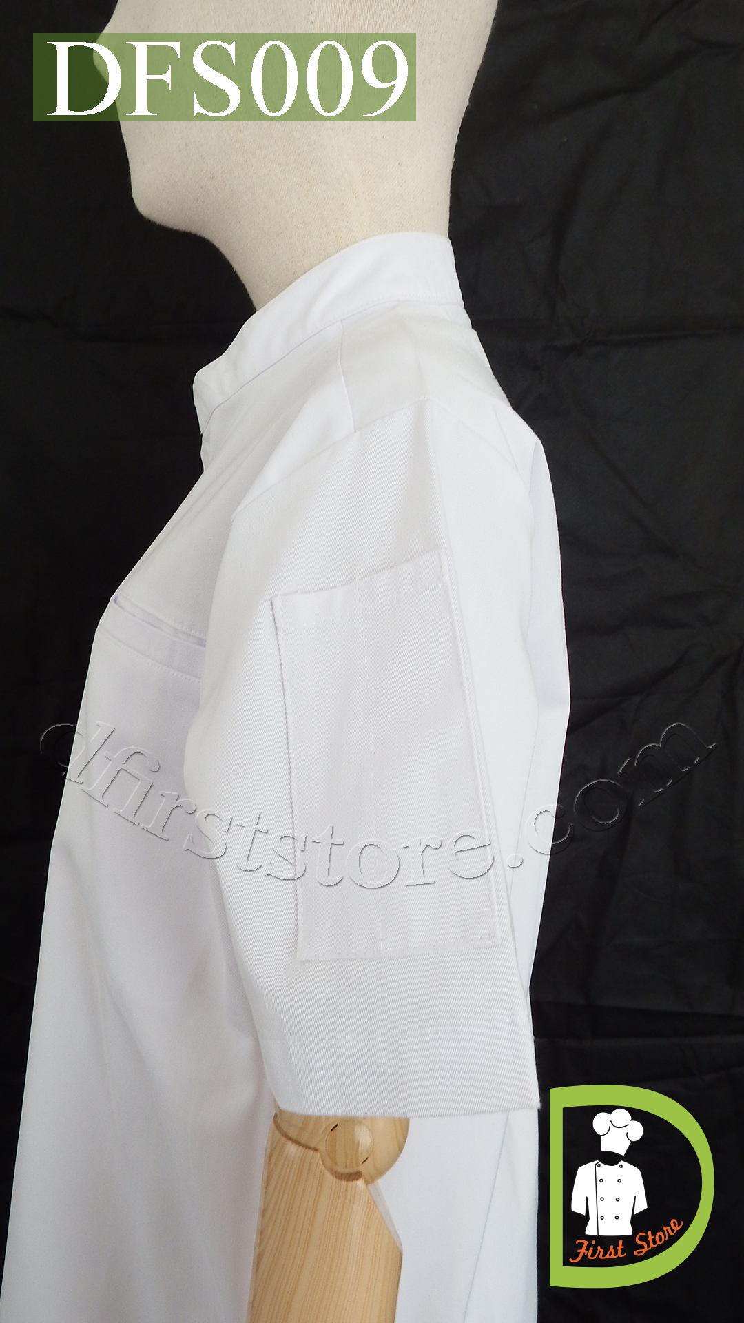 DFS009 Chef Uniform ชุดเชฟสากล (white, สีขาว)
