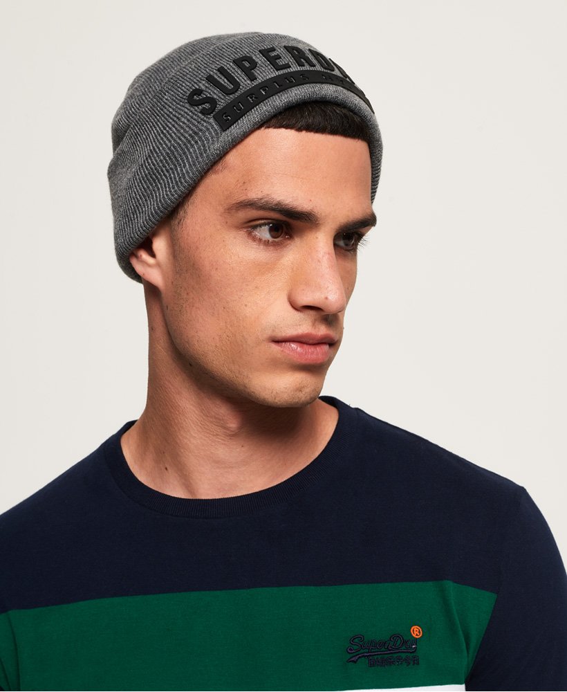 หมวกไหมพรม Superdry Surplus Silicone Beanie ของใหม่ ของแท้ พร้อมส่งจากไทย