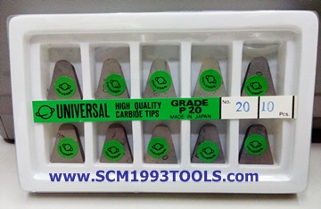 UNIVERSAL ยูนิเวอแซล มีดเล็บ เกรด P20 Tungsten Carbide Tips ญี่ปุ่น