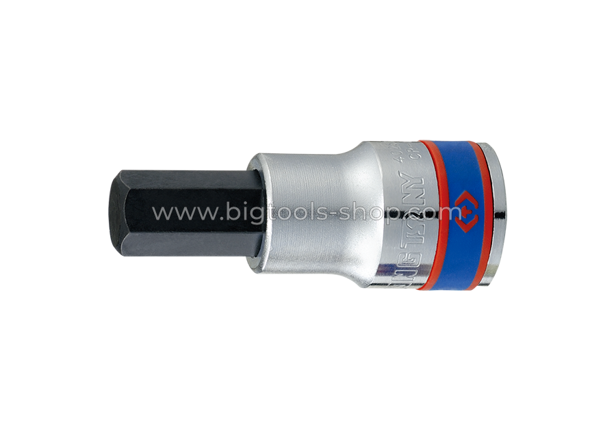 คิง โทนี่ : ลูกบล็อคเดือยโผล่ 6P (6 เหลี่ยม) สั้น รู 1/2" King Tony : 1/2"DR. HEXAGON Bit Socket (4025M)