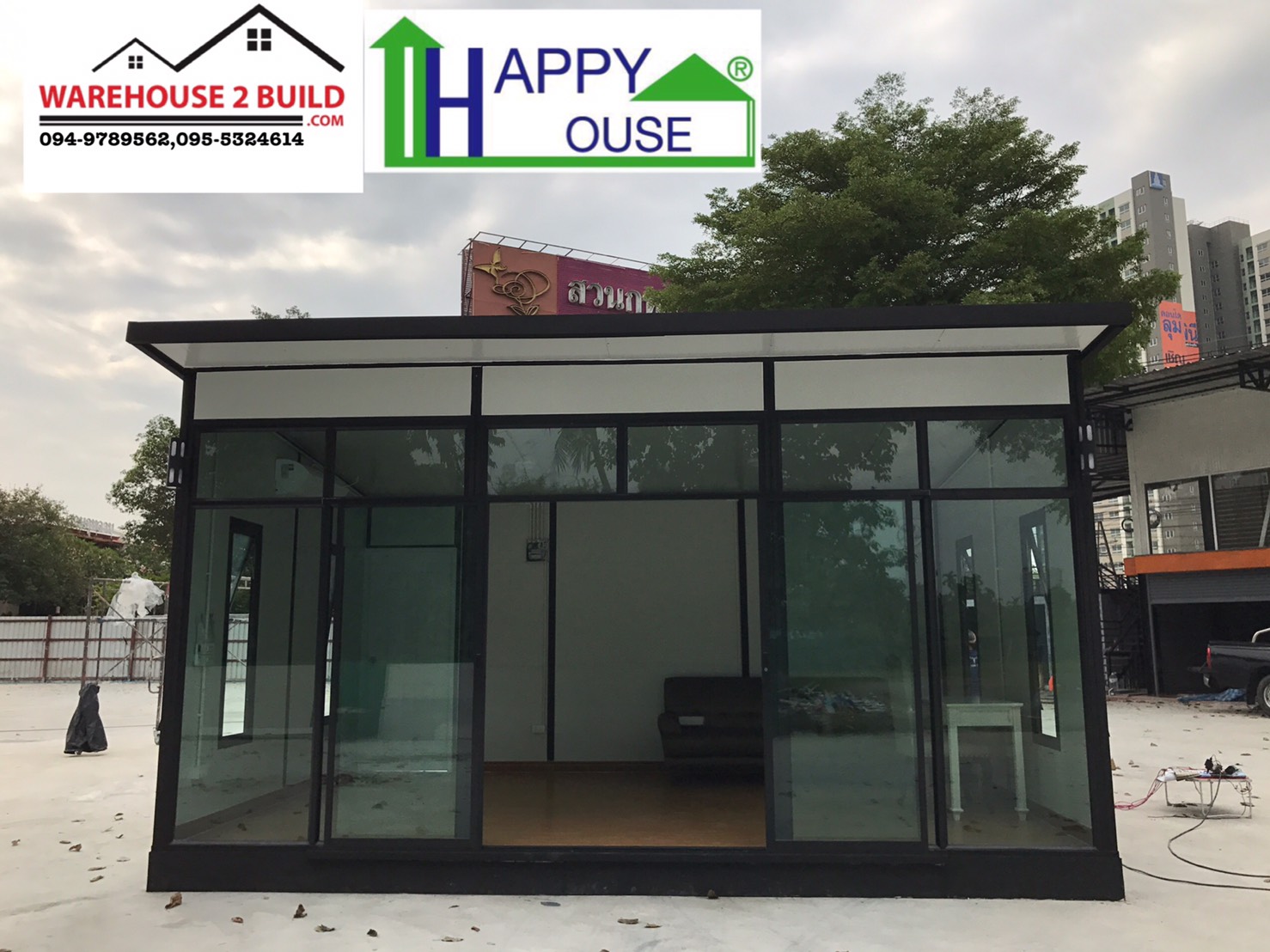 บ้านสำเร็จรูป บ้านน็อคดาวน์ สร้างออฟฟิศ happyhouse ND-09