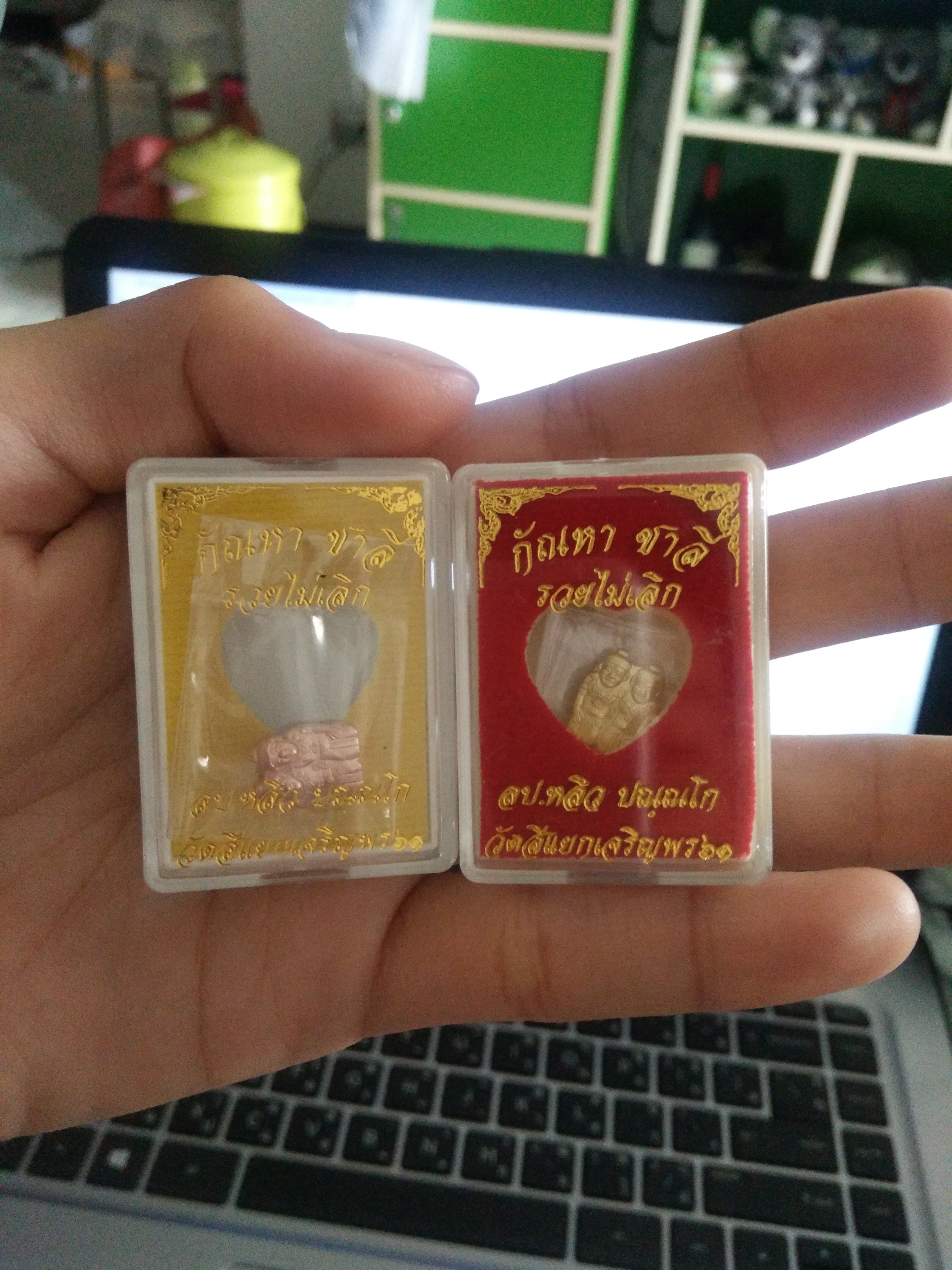 กัณหา ชาลี วัดสี่แยกเจริญพร ลพ.เล็กร่วมเสก (2องค์)