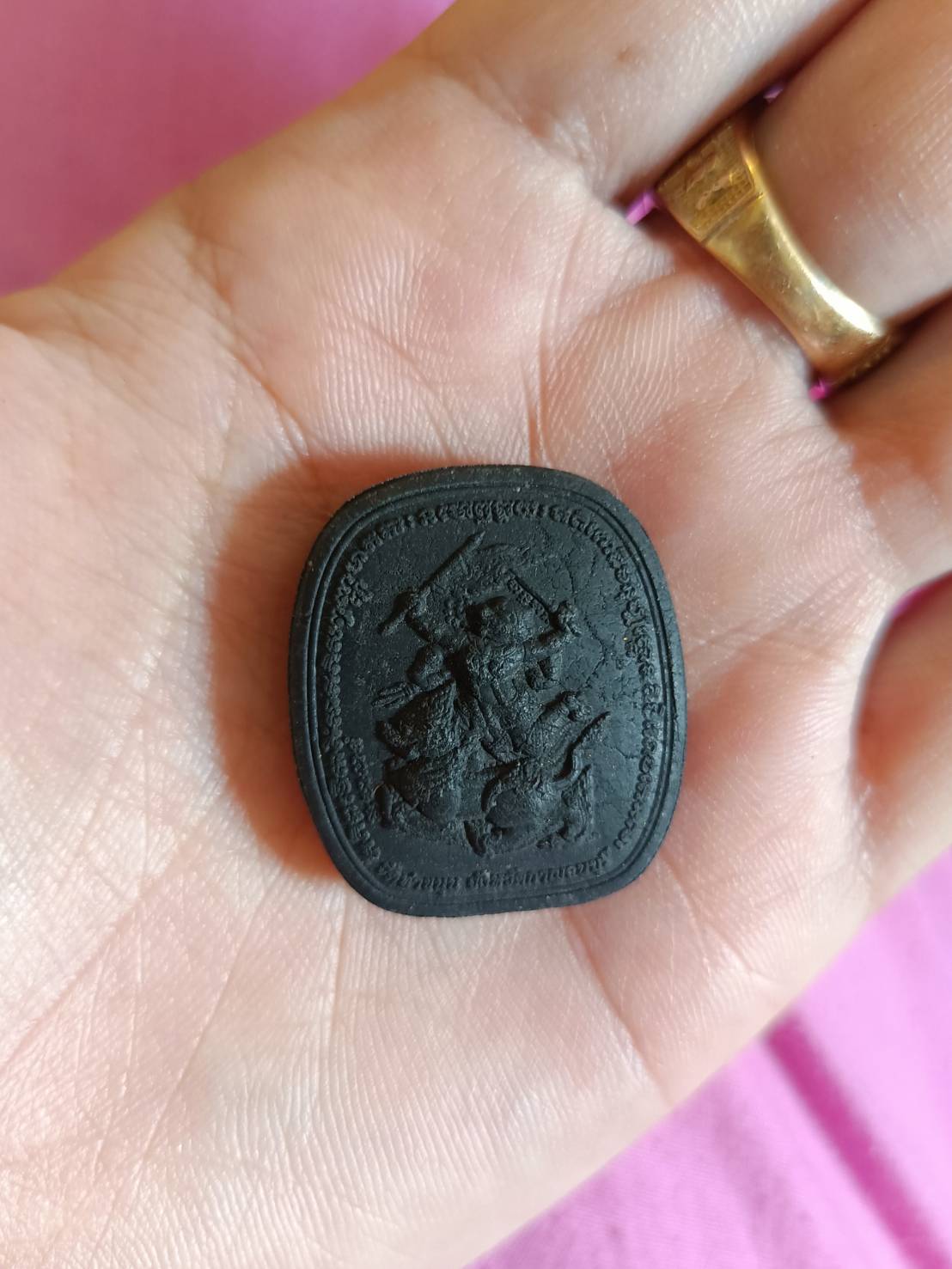 พระยอดขุนพลกาญจนบุรี วัดท่าขนุน พิมพ์เล็ก (แก่ผงกากยายักษ์) วัดท่าขนุน ปี 65