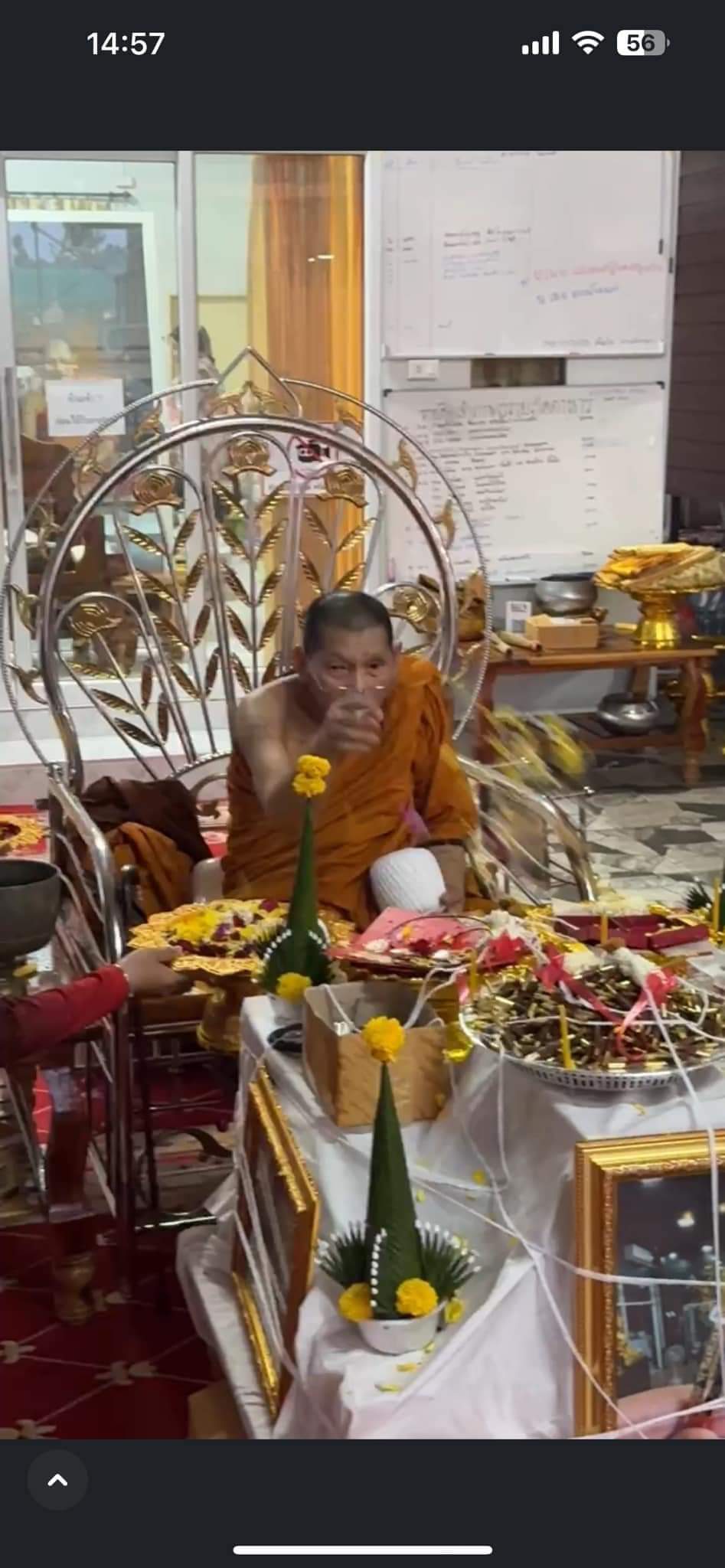 แมลงภู่คำ เจ้าทรัพย์ เสาร์ 5 เลี่ยมสามห่วง หลวงปู่ศิลา