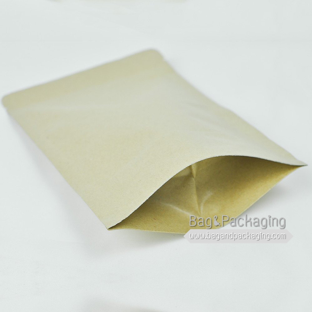ถุงซิปล็อคก้นตั้ง กระดาษคราฟท์ทึบ