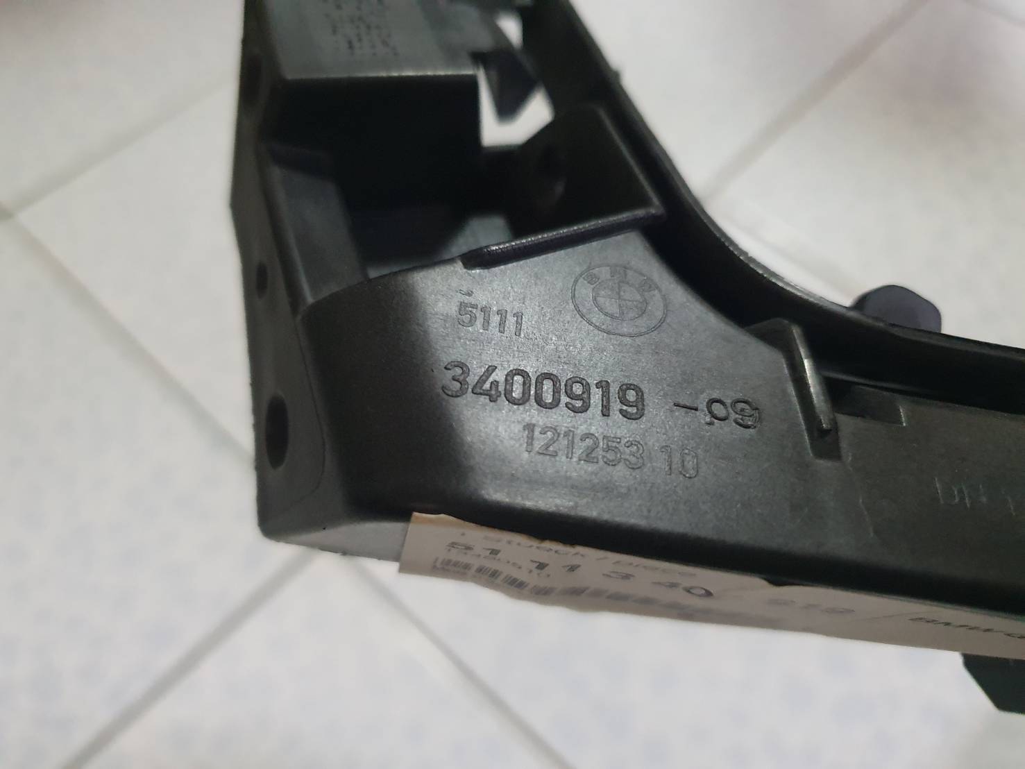 ขายึดกันชนหน้าด้านซ้าย BMW X3 E83 Front Left Bumper Bracket 51113400919 อะไหล่แท้